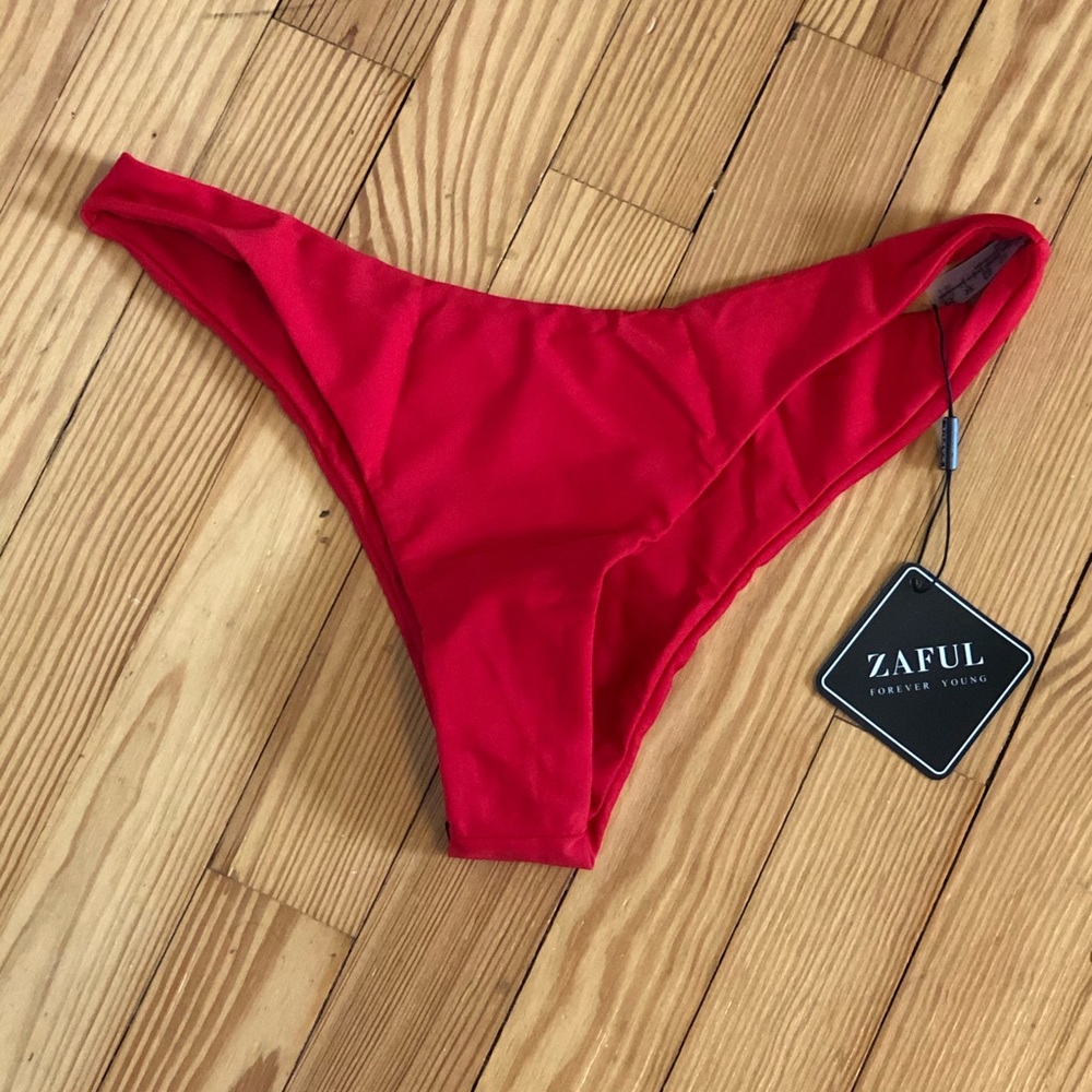 Red ZAFUL bikini bottoms